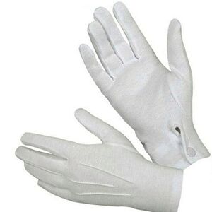 GLOVES Vintage White Cotton Retro Formalwear Cosplay Costume M/L